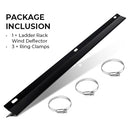 Clamp-on Ladder Rack Wind Deflector