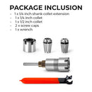 Router Bit Extension Collets Converter Adapter