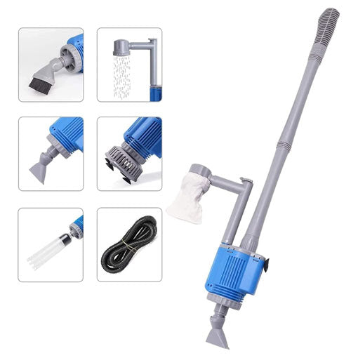 6-in-1 Electric Fish Tank Gravel Vacuum Sand Cleaner