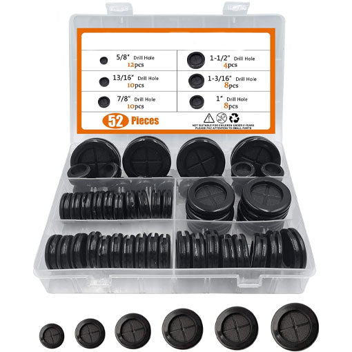 Rubber Grommet Hole Plug Assortment Kit