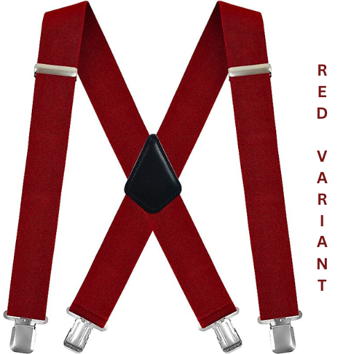 2-Inch Adjustable Pin Clip Suspenders