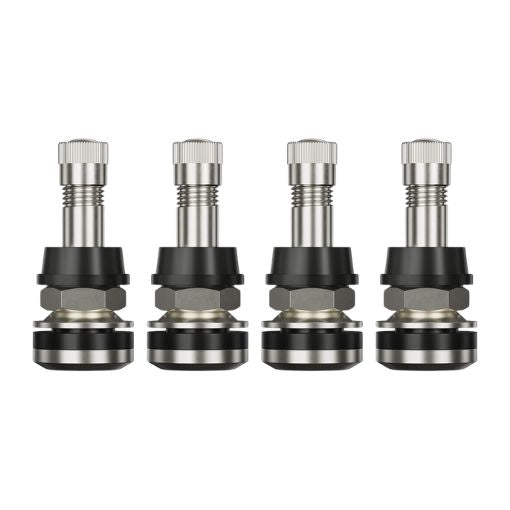 Clamp-in Metal Tire Valve Stem Set