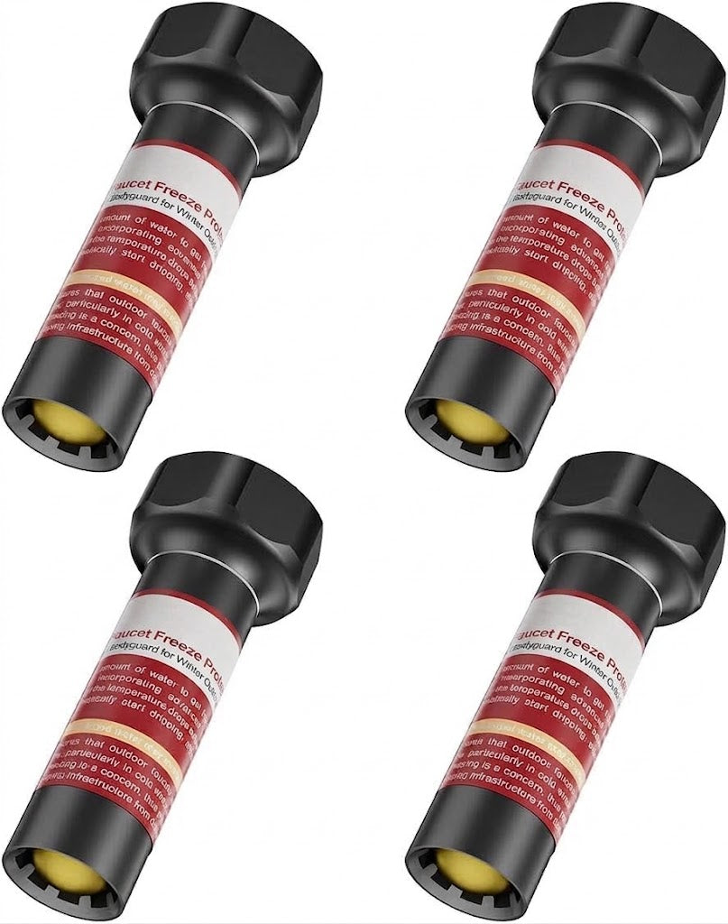 4-Pack Outdoor Faucet Winter Freeze Protection Valve