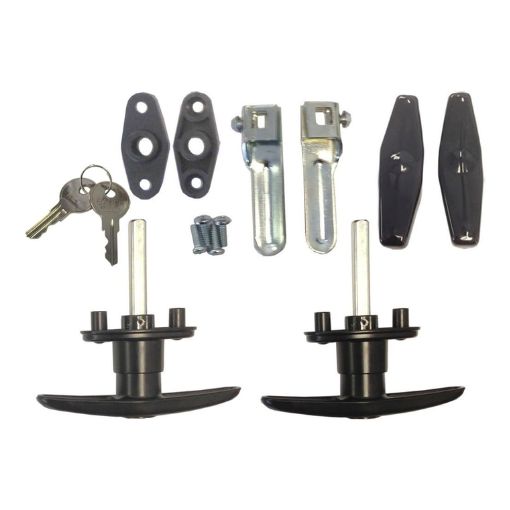 Pickup Truck Cap Camper Shell T-Handle Lock Latch Set