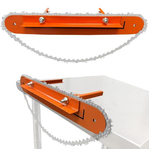 Universal Chainsaw Filing Vise with Quick Release Clamp