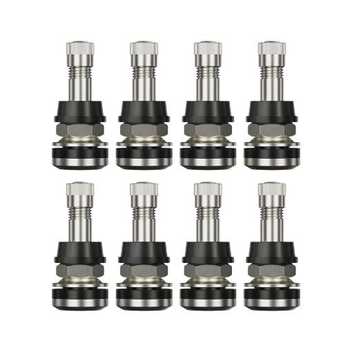 Clamp-in Metal Tire Valve Stem Set