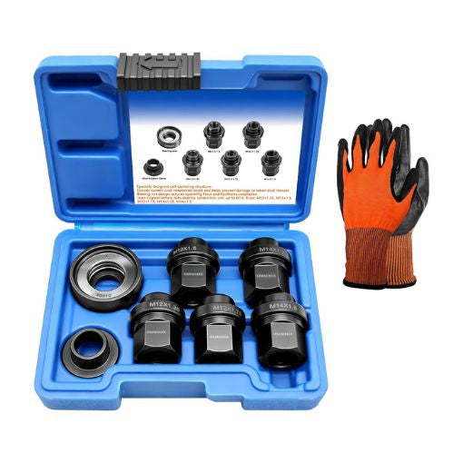 Universal Wheel Stud Installer Tool Set with Bearing Nut