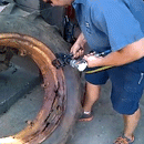 Pneumatic Air-Powered Bead Breaker for Trucks