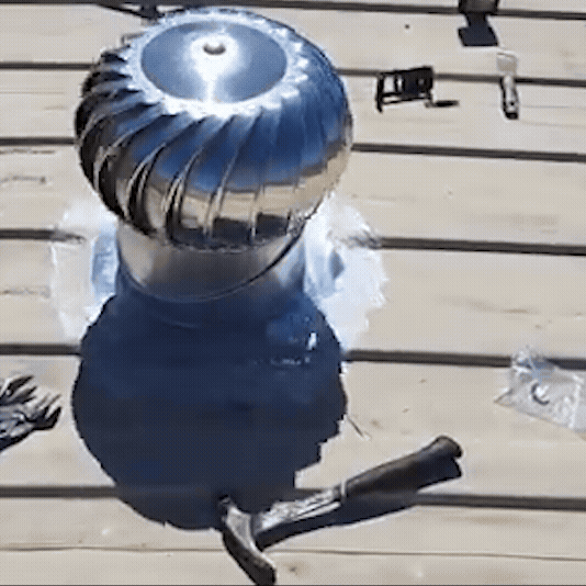 12-Inch Shipping Container Wind Ventilation Roof Turbine