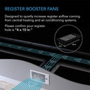 Quiet Register Booster Fan