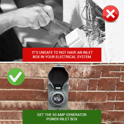 50 Amp Generator Power Inlet Box ~ 2simpleagency