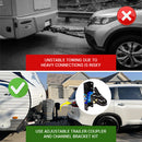 Adjustable Trailer Coupler and Channel Bracket Kit