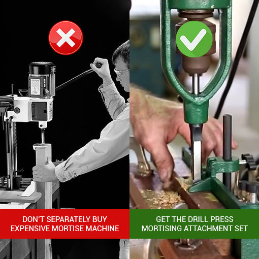 Drill Press Mortising Attachment Set