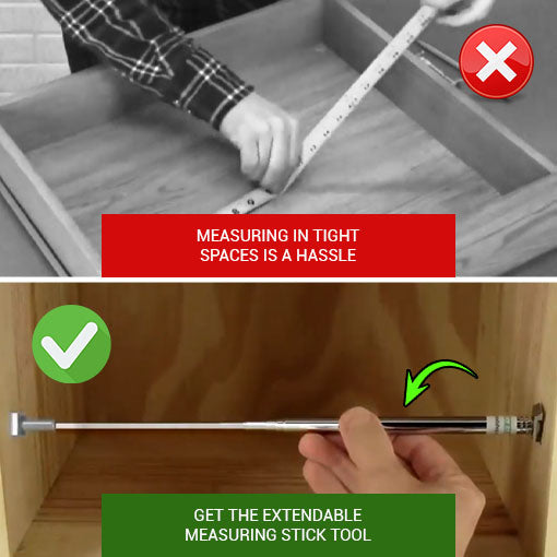 Extendable Measuring Ruler Stick Extendable Measuring Stick Tool ~ 2simpleagency.com