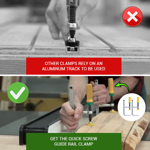 Quick Screw Guide Rail Clamp