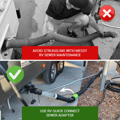 RV Quick Connect Sewer Adapter