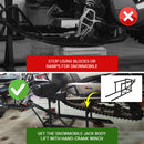 Snowmobile Jack Body Lift with Hand-Crank Winch