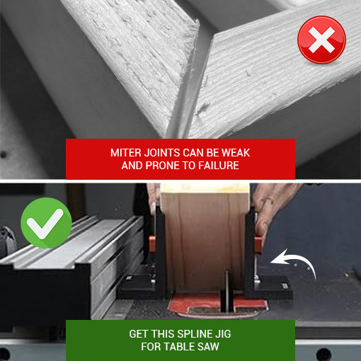 Spline Jig For Table Saw