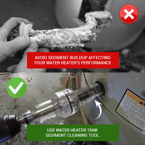 Water Heater Tank Sediment Cleaning Tool