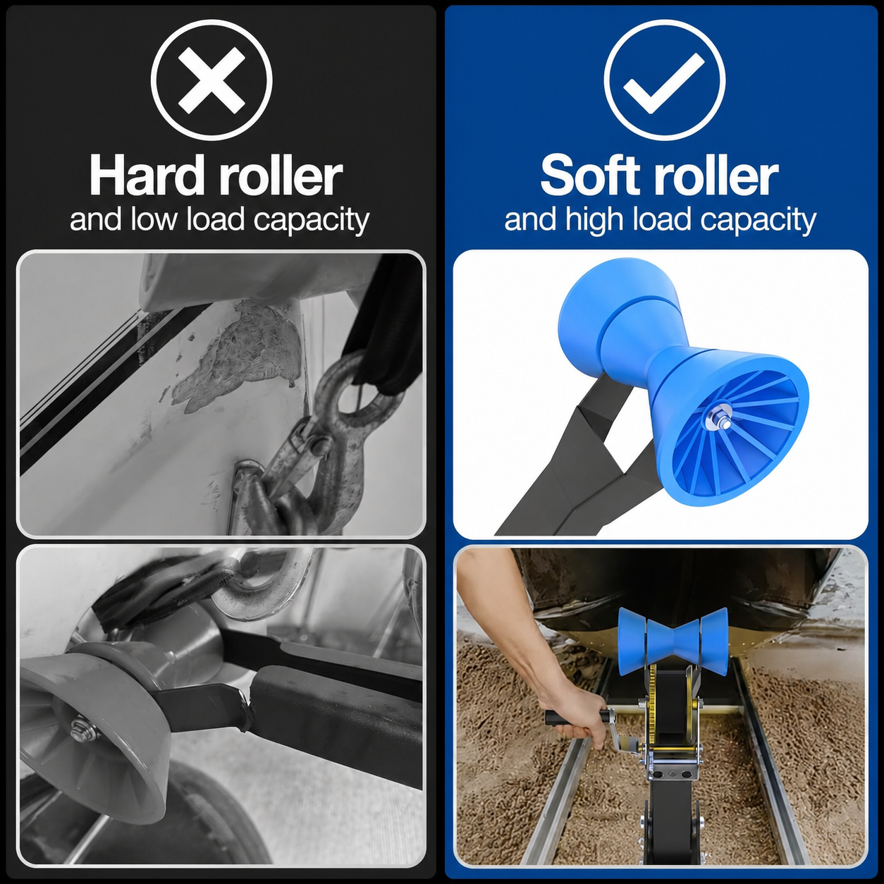 Adjustable Boat Winch Stand with Roller