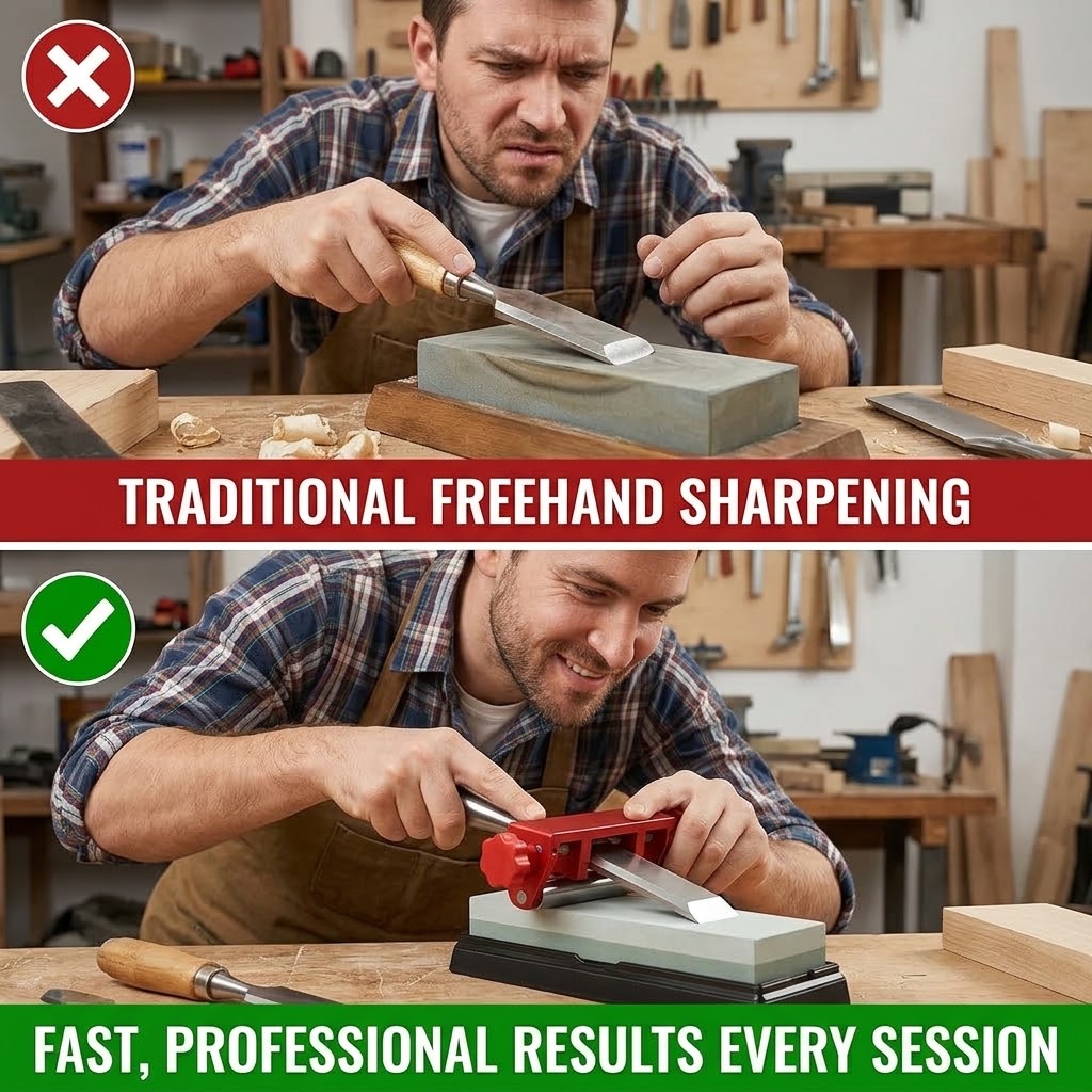 Precision Chisel Sharpening Jig & Guide