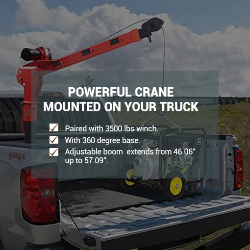 0.5T Folding Truck-Mounted Crane