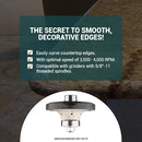 3/16-inch Half Bullnose Hand Profiler Router Bit