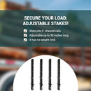 Adjustable Pipe Stakes For Flatbed Trailer