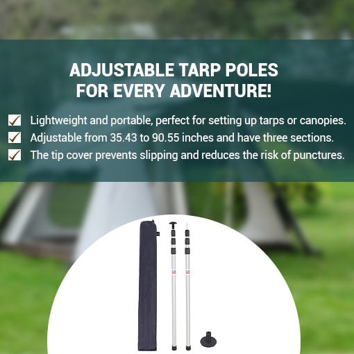 Aluminum Telescoping Tent Poles