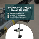 Bolt-On Trailer Jack with Dual Wheels