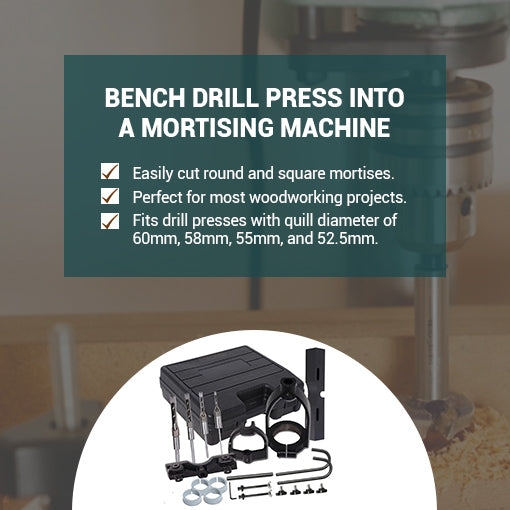 Drill Press Mortising Attachment Set