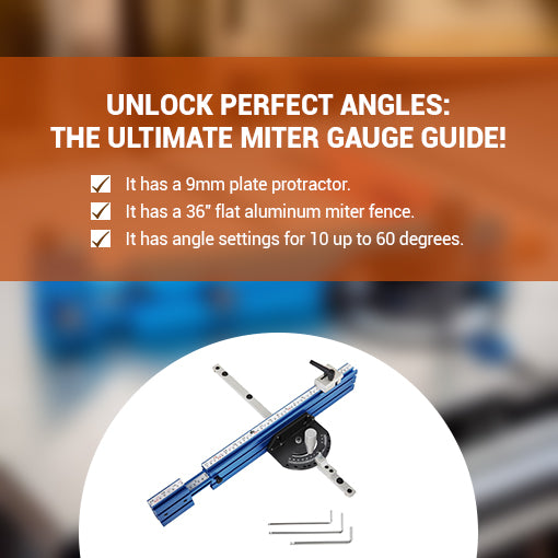 Extendable Precision Miter Gauge for Table Saws