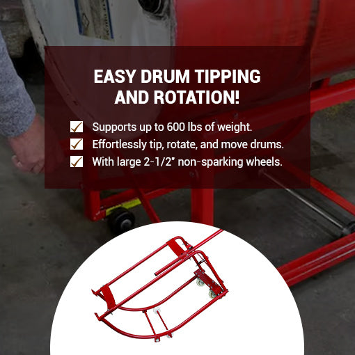 Movable Tilting Drum Cradle