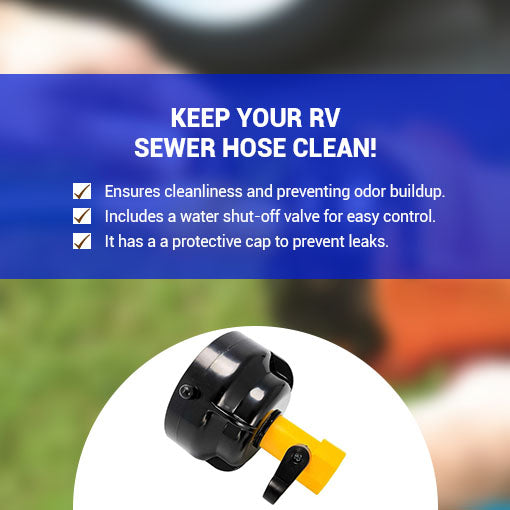 RV Sewer Hose Rinse Cap