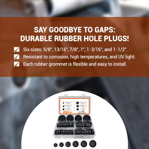 Rubber Grommet Hole Plug Assortment Kit