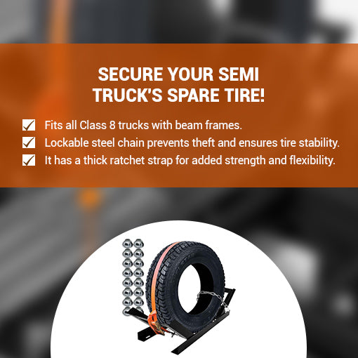 Semi Truck Spare Tire Rack