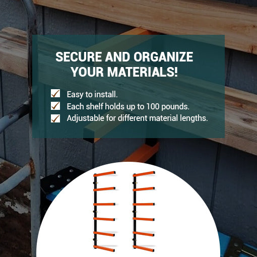 Wood Organizer & Lumber Rack Wall Mount