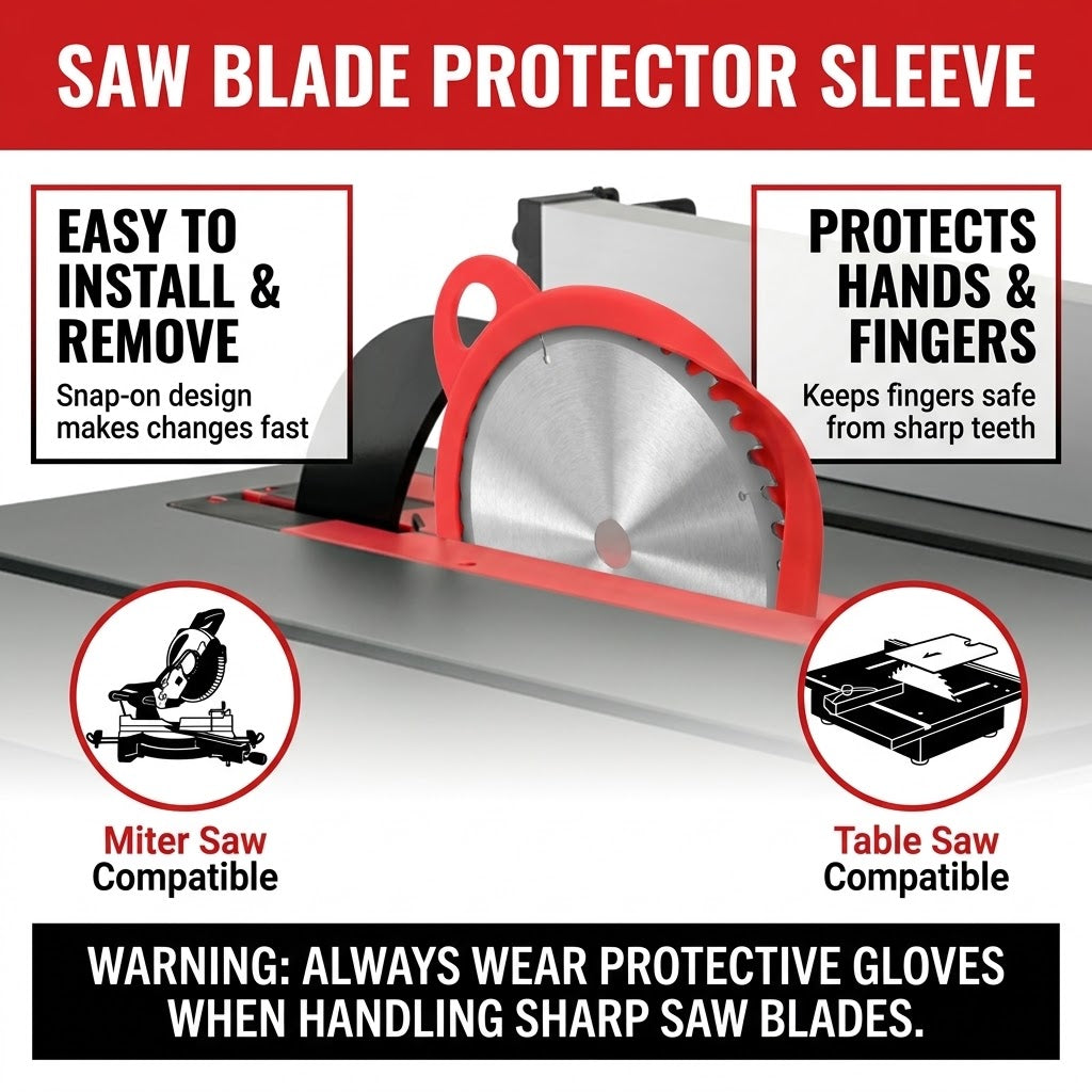 5-Pack 10" Table Saw Blade Silicone Protector