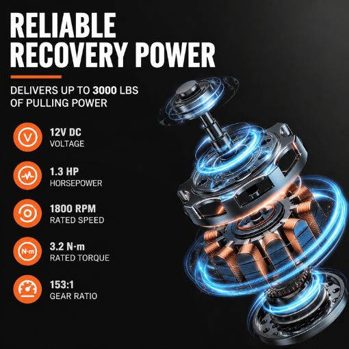 ATV UTV Electric Winch