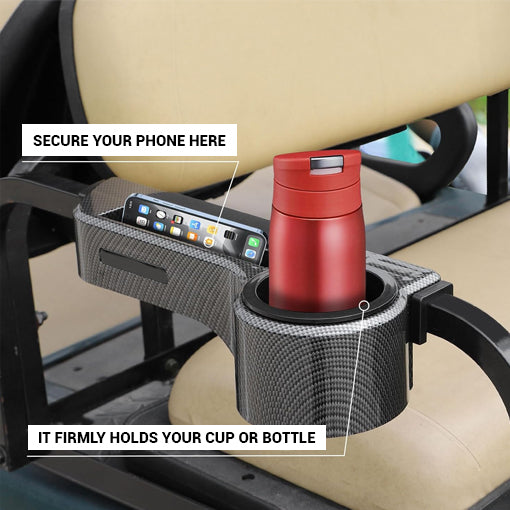 Golf Cart Armrest with Cup Holder