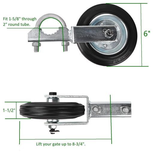 Gate Wheel for Metal Swing Gate