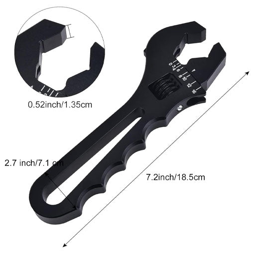 Adjustable AN Hose Fitting Wrench