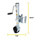 Bolt-On Trailer Jack with Dual Wheels