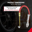 Dual Head Chuck Tire Inflator Gauge