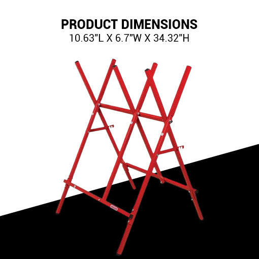 Foldable Log Cutting Sawhorse