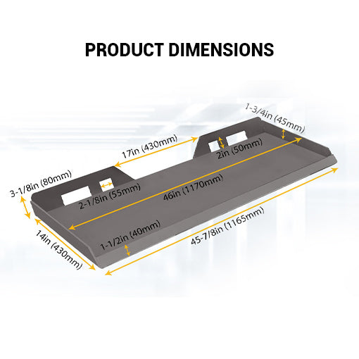 Heavy Duty Skid Steer Attachment Plate