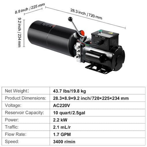 Hydraulic Pump Power Unit