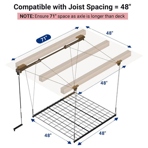 Overhead Garage Lifting Storage Rack