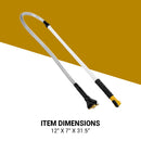 RV Black Tank Cleaner Swivel Wand with Shut-Off Valve