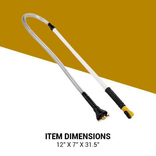 RV Black Tank Cleaner Swivel Wand with Shut-Off Valve